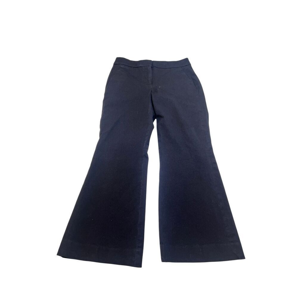 J. Crew Women's Hayden Retro Kick Flare Cropped Chino Pants Black Size 0
